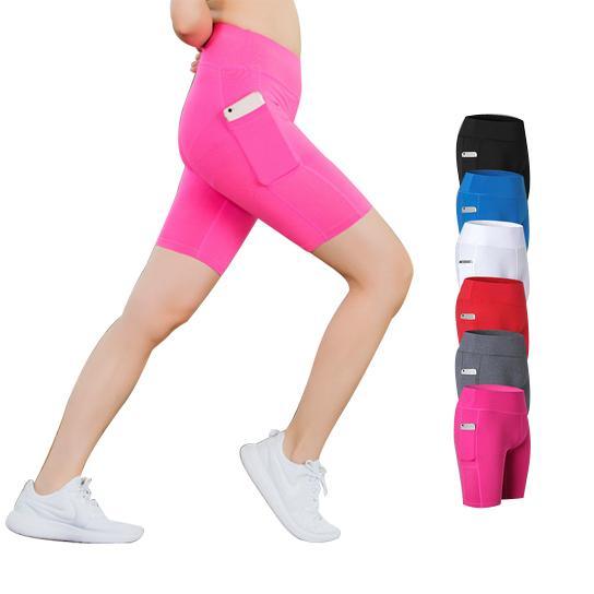 All Seasons Yoga Shorts Stretchable With Phone Pocket - La Bogota