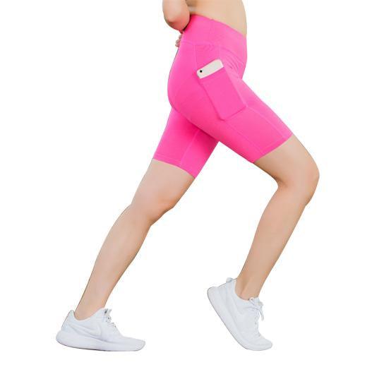 All Seasons Yoga Shorts Stretchable With Phone Pocket - La Bogota
