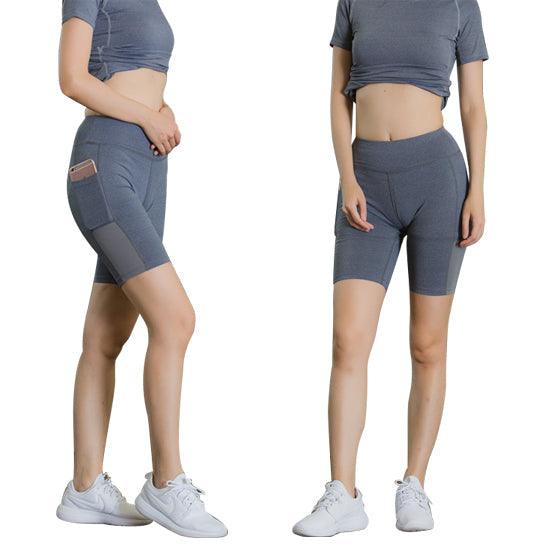 All Seasons Yoga Shorts Stretchable With Phone Pocket - La Bogota