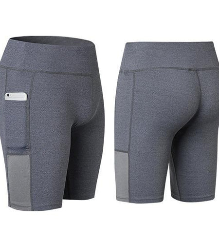 All Seasons Yoga Shorts Stretchable With Phone Pocket - La Bogota