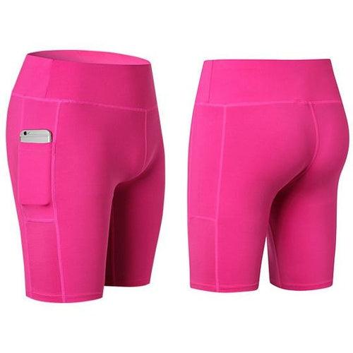 All Seasons Yoga Shorts Stretchable With Phone Pocket - La Bogota