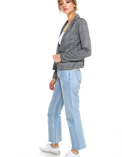 Load image into Gallery viewer, Point Plaid Blazer - La Bogota
