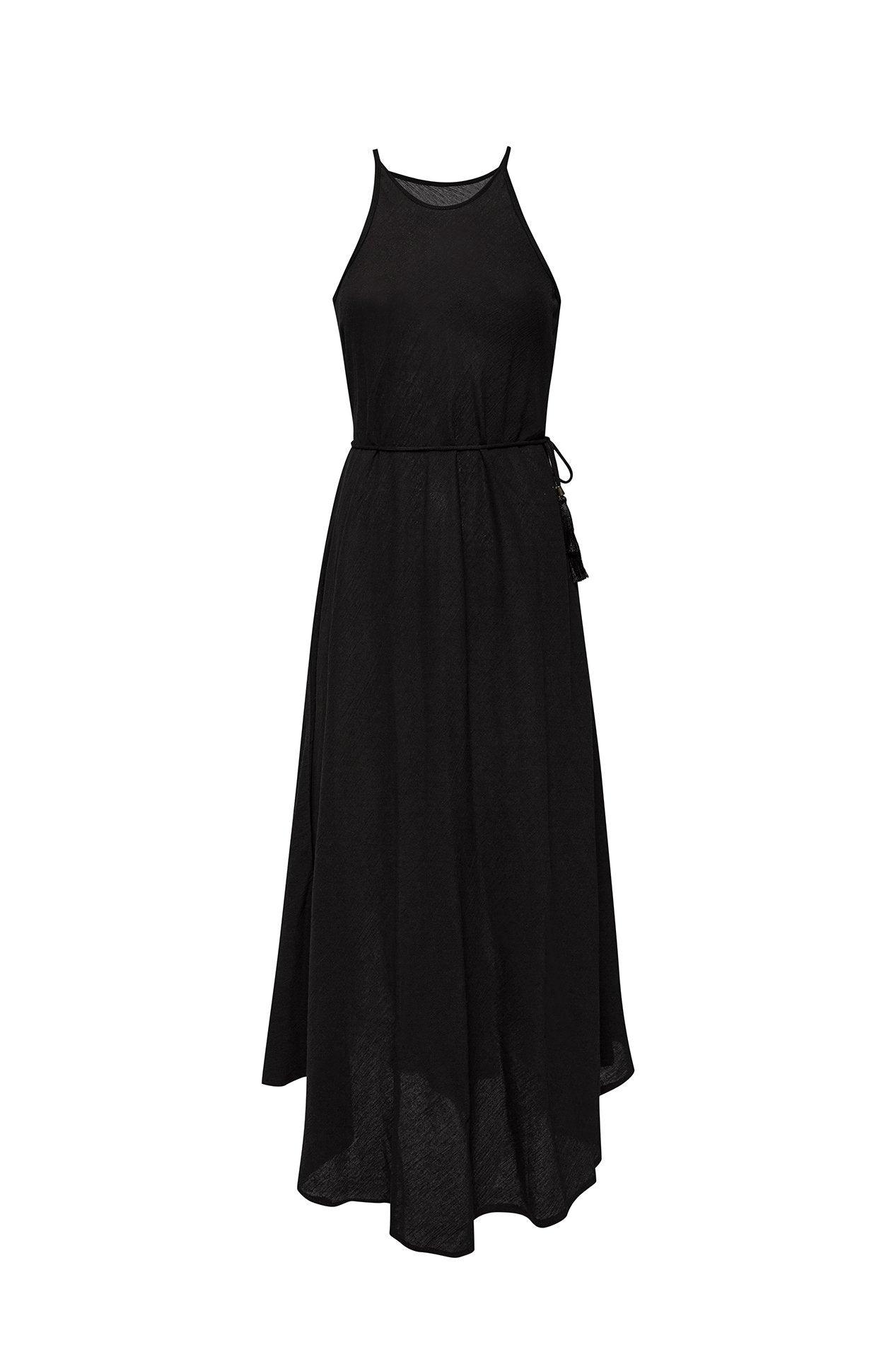 CALLIE MAXI DRESS - BLACK - La Bogota