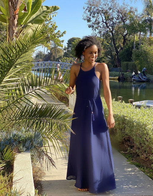 Load image into Gallery viewer, CALLIE MAXI DRESS - BLACK - La Bogota

