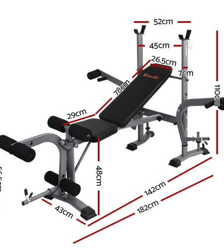Everfit Multi Station Weight Bench Press Fitness Weights Equipment - La Bogota
