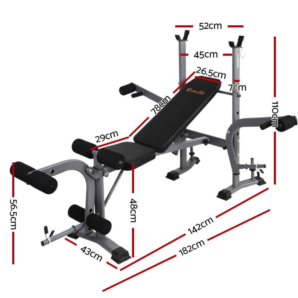 Everfit Multi Station Weight Bench Press Fitness Weights Equipment - La Bogota