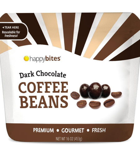 Happy Bites Dark Chocolate Coffee Beans - La Bogota