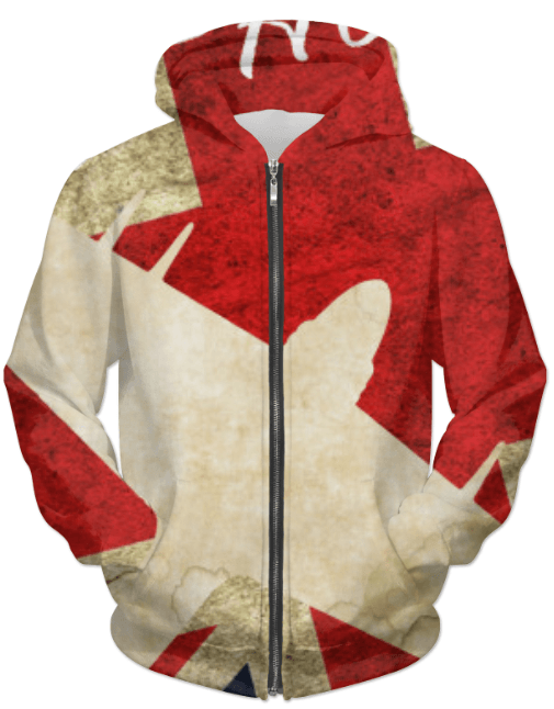 Hawker Typhoon Vintage WW2  UNISEX ZIP HOODIE - La Bogota