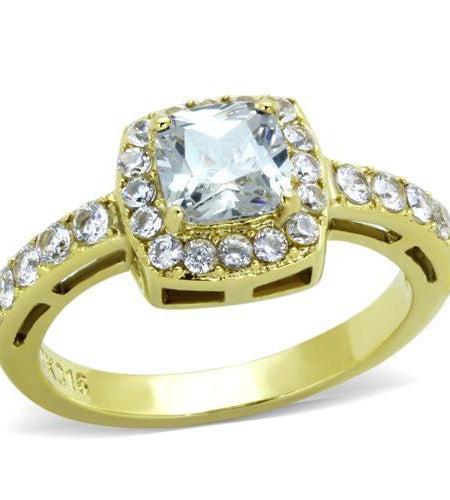 Women Stainless Steel Cubic Zirconia Rings TK1899 - La Bogota