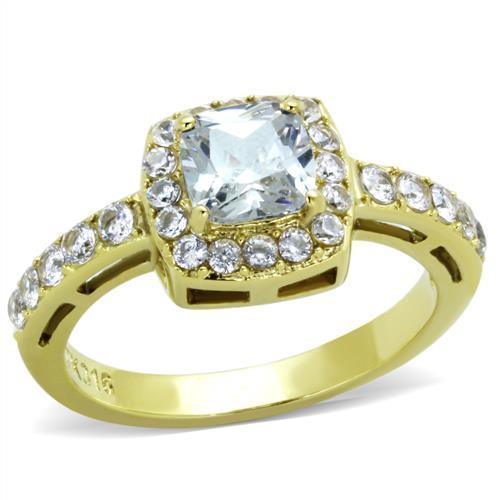 Women Stainless Steel Cubic Zirconia Rings TK1899 - La Bogota