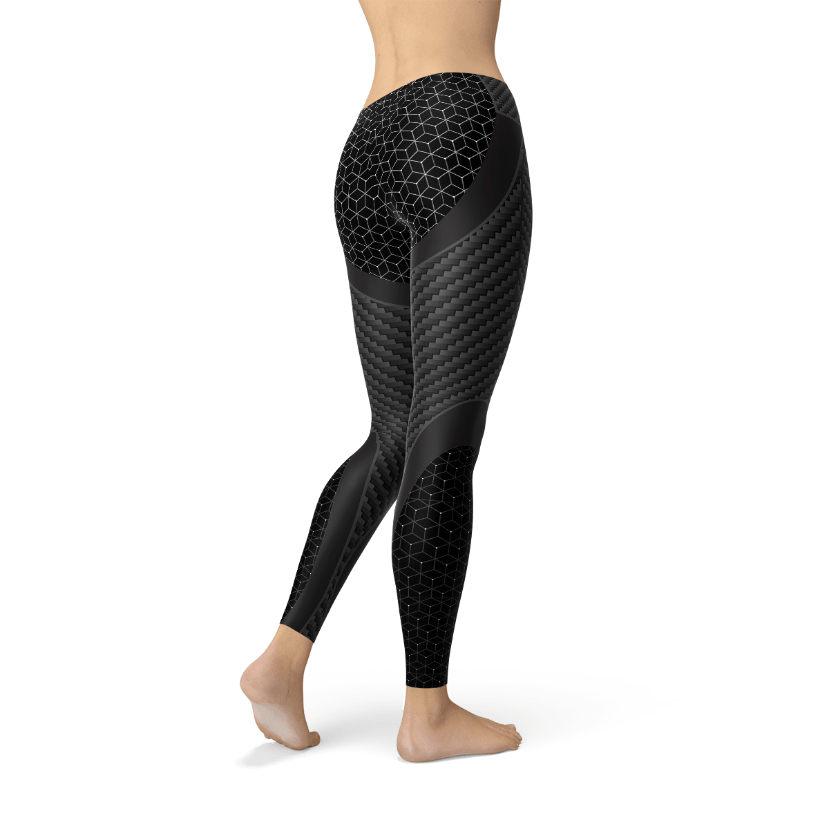 Womens Carbon Fiber Sports Leggings - La Bogota