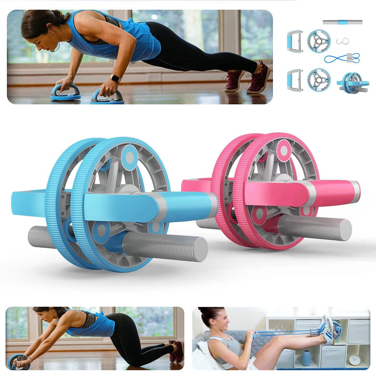 Multifunctional Abdominal Wheel Pull Strap Gym Fitness Training Set - La Bogota