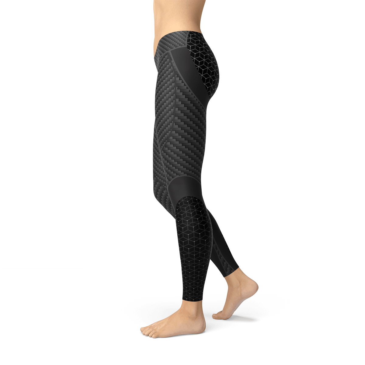 Womens Carbon Fiber Sports Leggings - La Bogota