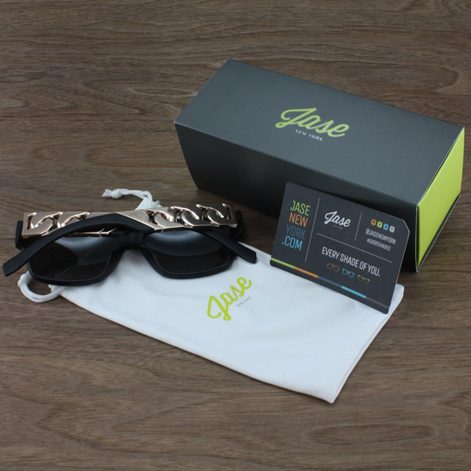 Jase New York Cache Sunglasses in Matte Black - La Bogota