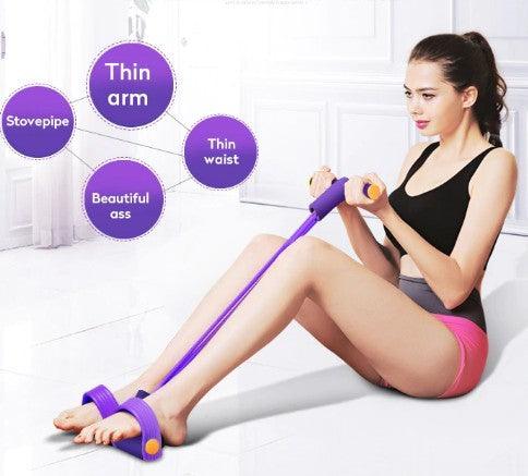 Portable Fitness Resistance Band with Pedal - La Bogota
