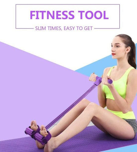 Portable Fitness Resistance Band with Pedal - La Bogota