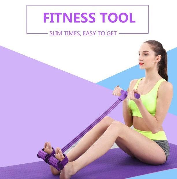 Portable Fitness Resistance Band with Pedal - La Bogota