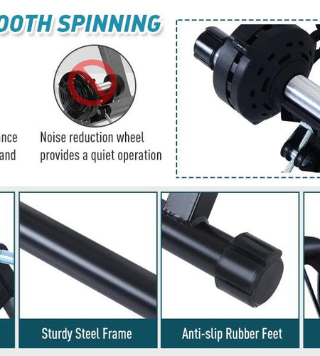 Soozier Indoor Magnetic Bike Bicycle Trainer Stand 5 Level Resistance - La Bogota