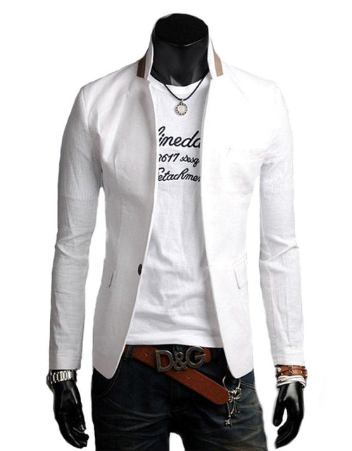 Load image into Gallery viewer, Mens Stand Collar Casual Blazer - La Bogota
