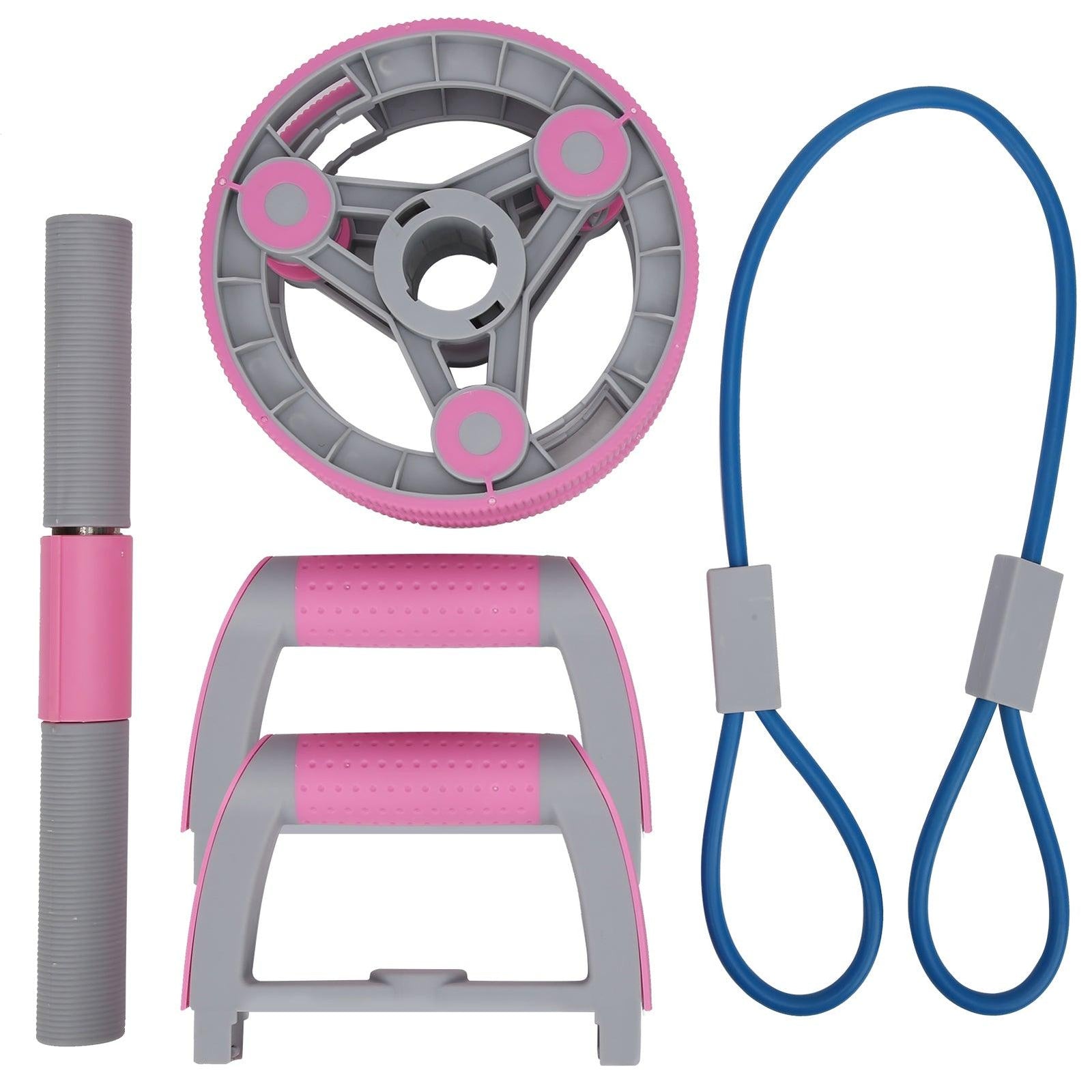 Multifunctional Abdominal Wheel Pull Strap Gym Fitness Training Set - La Bogota