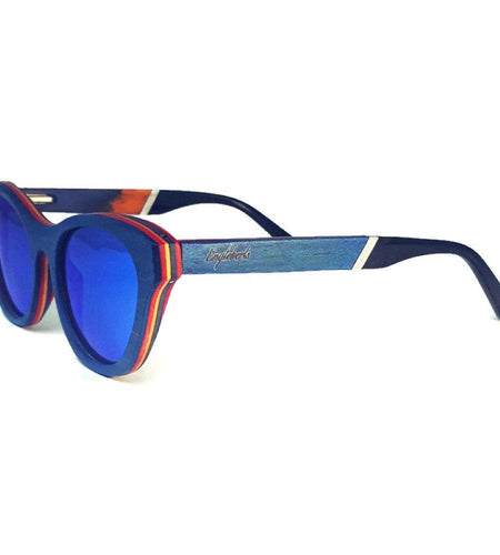 Beach Bound Skateboard Wood and Acetate Sunglasses, Polarized - La Bogota