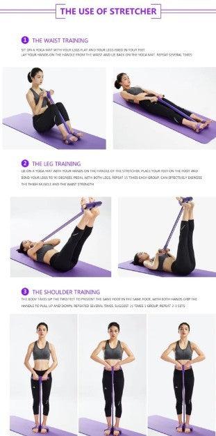 Portable Fitness Resistance Band with Pedal - La Bogota