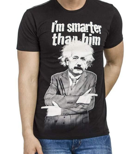 Einstein I'm Smarter Black Half Sleeve Men T-Shirt - La Bogota