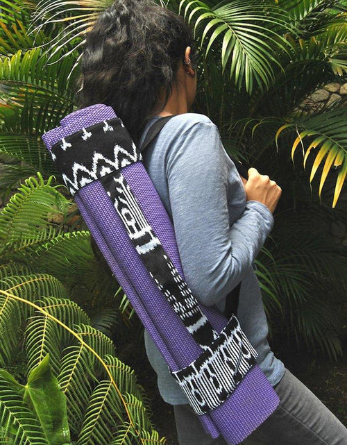 Load image into Gallery viewer, Backstrap Yoga Mat Sling - La Bogota
