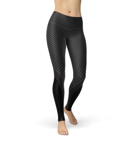 Womens Carbon Fiber Sports Leggings - La Bogota