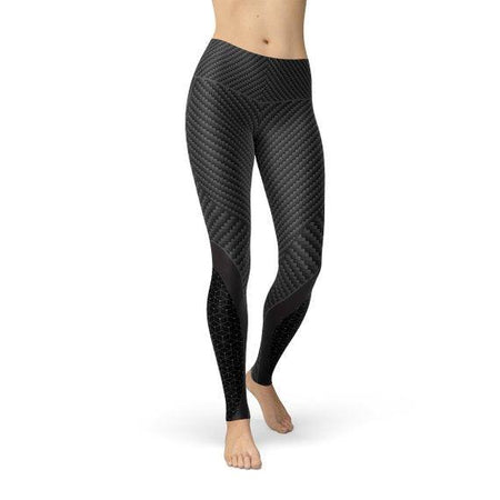Womens Carbon Fiber Sports Leggings - La Bogota