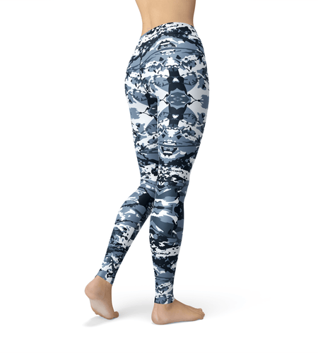 Jean Navy Camo Leggings - La Bogota