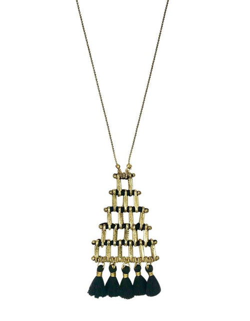 Load image into Gallery viewer, Kai Pyramid Necklace - La Bogota
