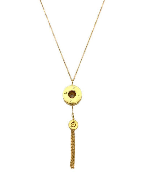 Load image into Gallery viewer, Bullet Tassel Necklace - La Bogota
