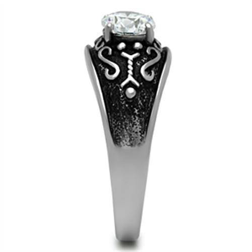 TK373 - High polished (no plating) Stainless Steel Ring with AAA Grade - La Bogota