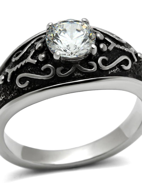 Load image into Gallery viewer, TK373 - High polished (no plating) Stainless Steel Ring with AAA Grade - La Bogota
