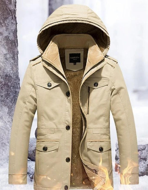 Load image into Gallery viewer, Mens Hooded Military Style Coat - La Bogota
