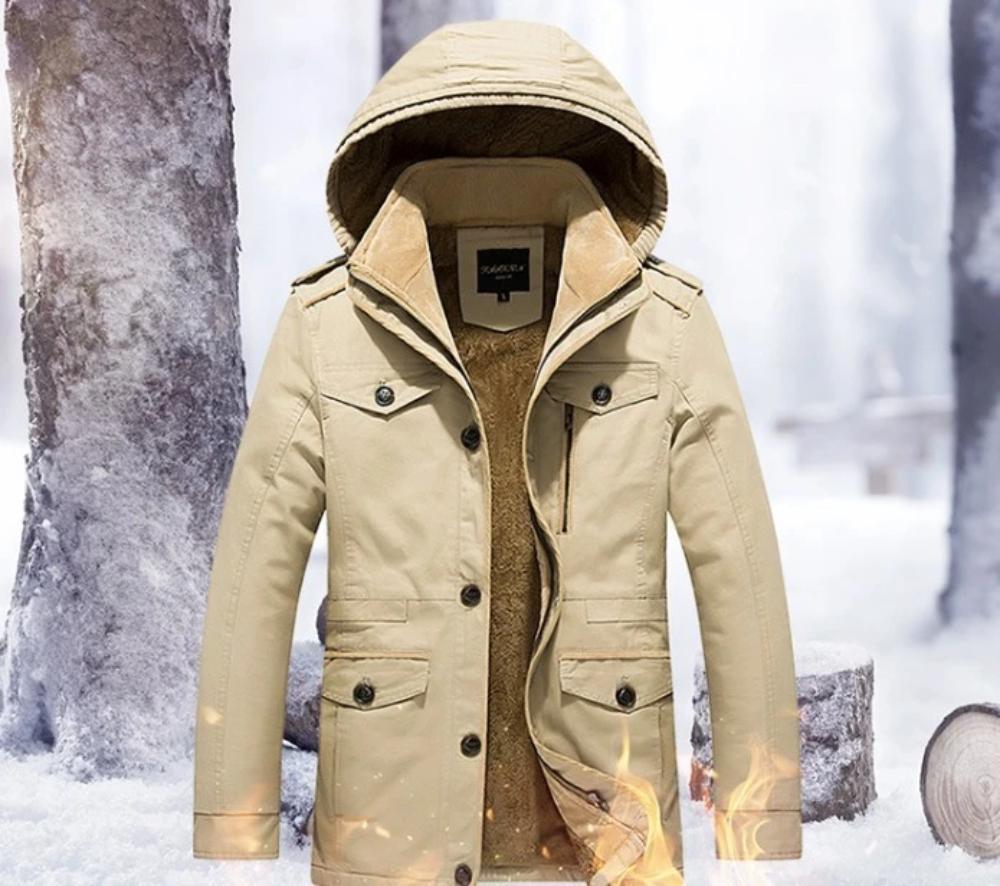 Mens Hooded Military Style Coat - La Bogota