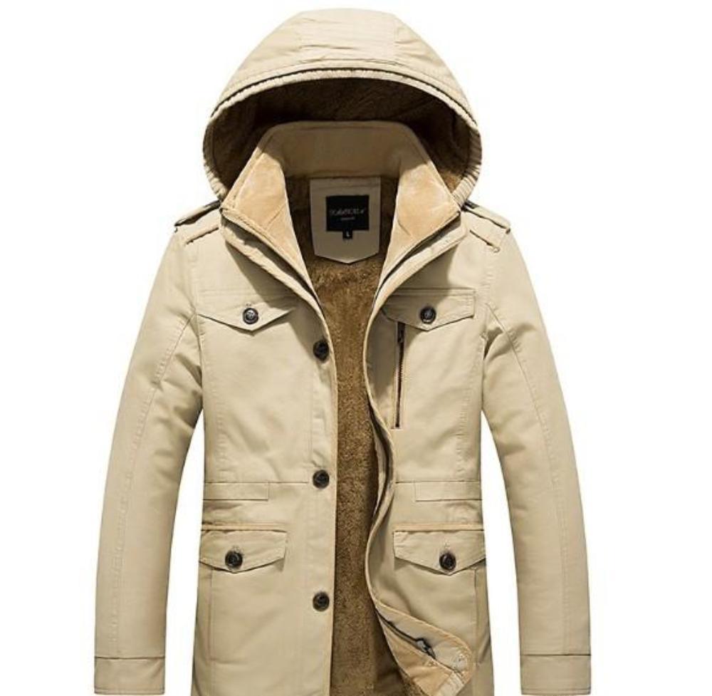 Mens Hooded Military Style Coat - La Bogota