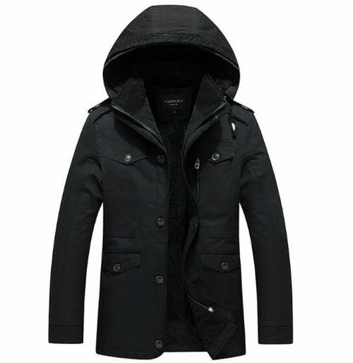 Mens Hooded Military Style Coat - La Bogota